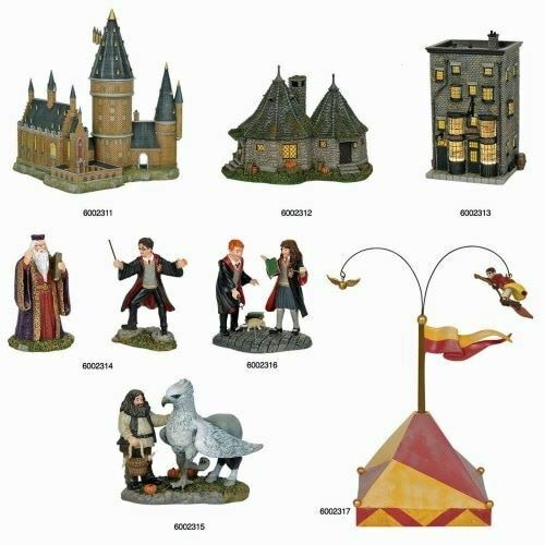 Department 56 Harry Potter Village - Complete 7-Piece Set of 2018